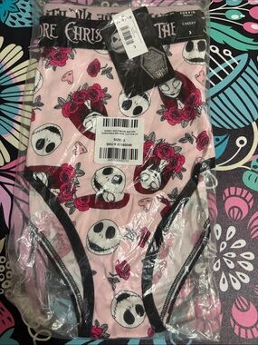 torrid Pink Jack Skellington & Rose Cheeky Panty